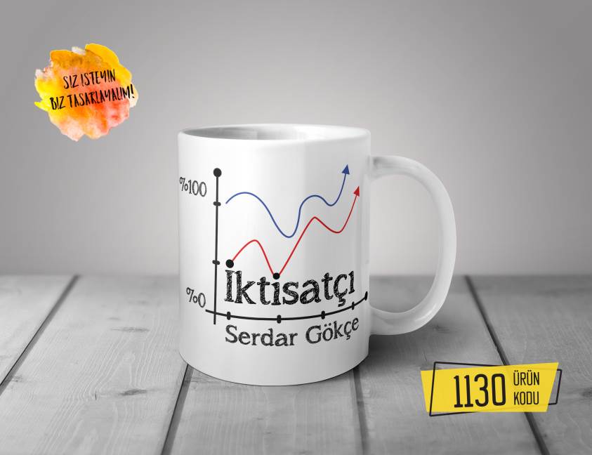 Kişiye Özel Baskılı Kupa-İktisatçı Tasarım Baskılı Kupa 1130