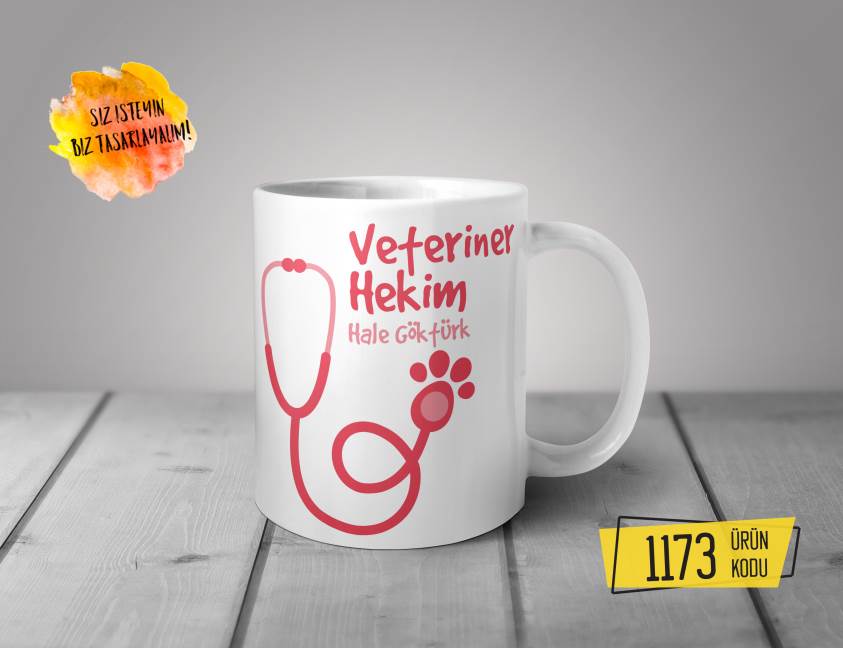 Kişiye Özel Baskılı Kupa - Veteriner Tasarım Baskılı Kupa 1173